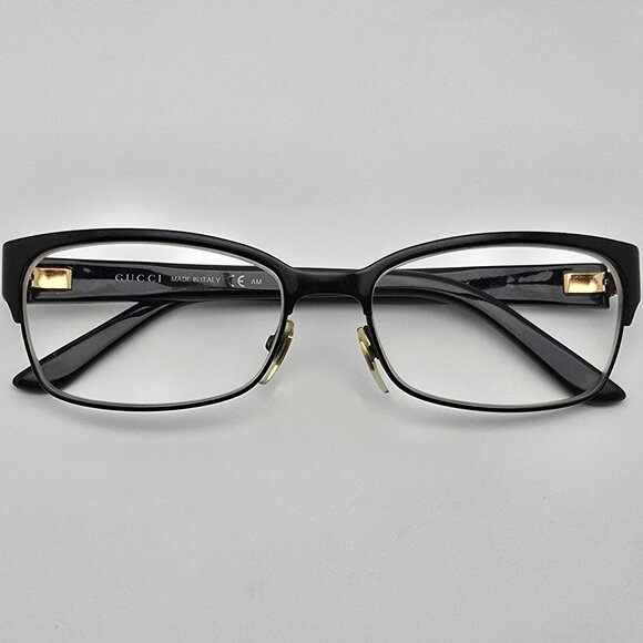 Gucci GG4214 GB5 Gloss Black Eyeglasses Frame w/ Flexhinge and Case Italy 54mm - Picture 11 of 15